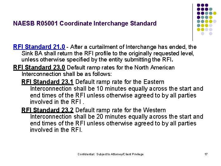 NAESB R 05001 Coordinate Interchange Standard RFI Standard 21. 0 - After a curtailment