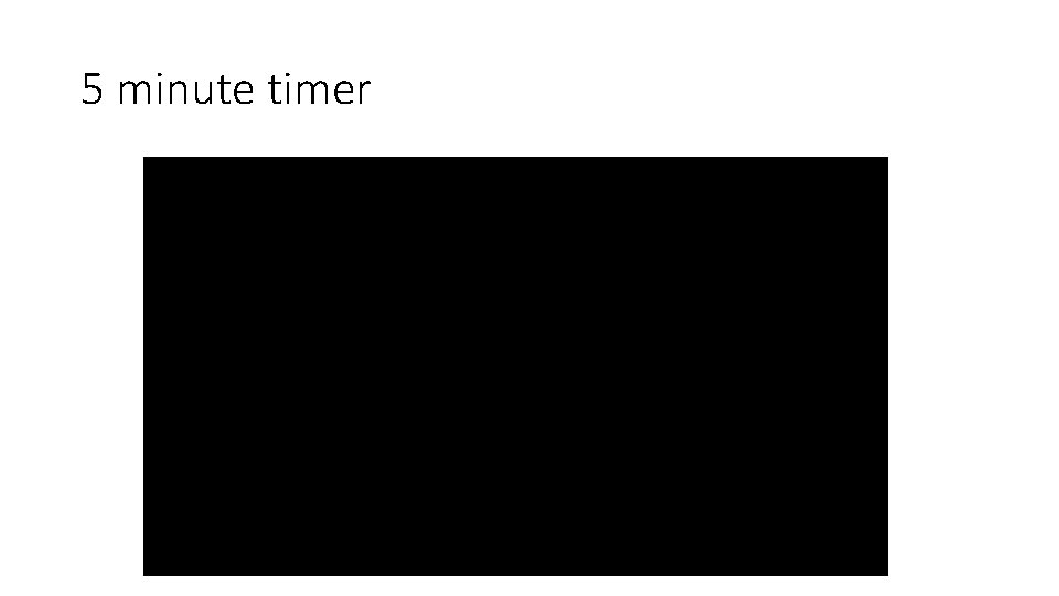 5 minute timer 