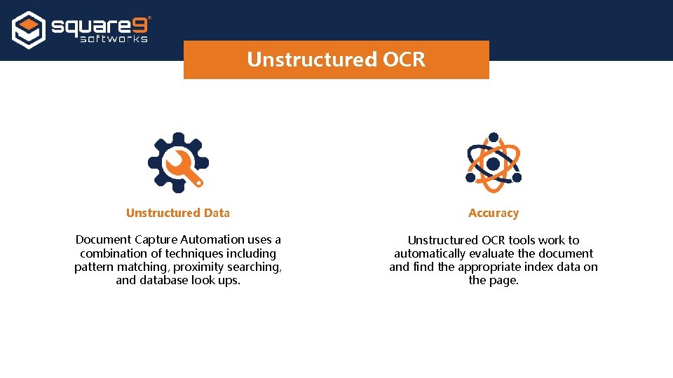 Unstructured OCR Unstructured Data Accuracy Document Capture Automation uses a combination of techniques including