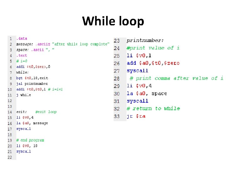 While loop 