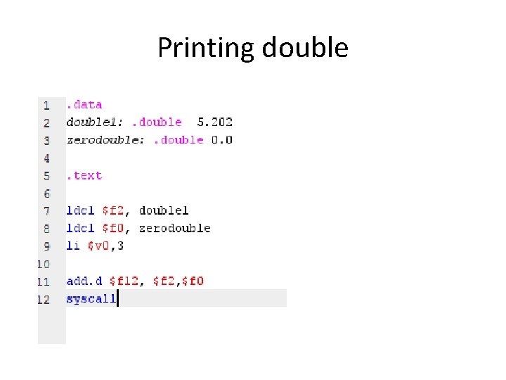 Printing double 