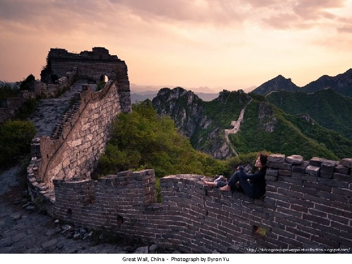 Great Wall, China - Photograph by Byron Yu 