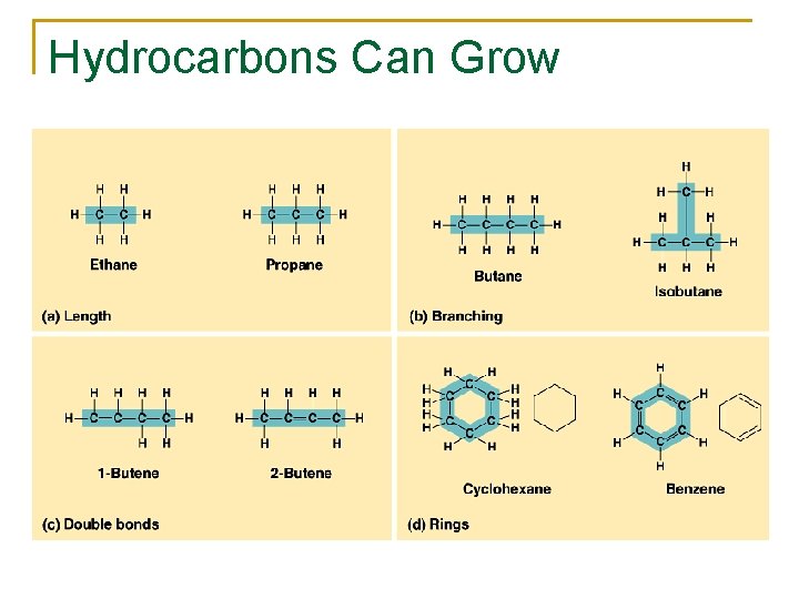 Hydrocarbons Can Grow 