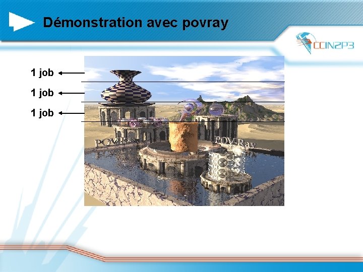 Démonstration avec povray 1 job 16/01/2022 20 