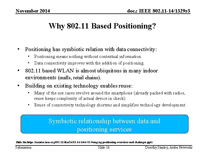 November 2014 doc. : IEEE 802. 11 -14/1329 r 3 Why 802. 11 Based