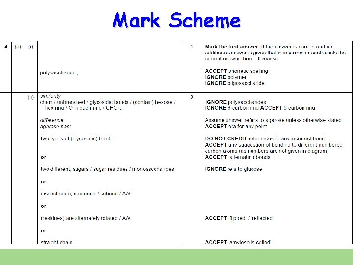 Mark Scheme 