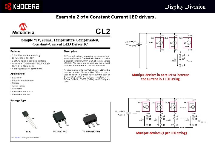 Display Division Example 2 of a Constant Current LED drivers. Multiple devices in parallel Display Division Example 2 of a Constant Current LED drivers. Multiple devices in parallel