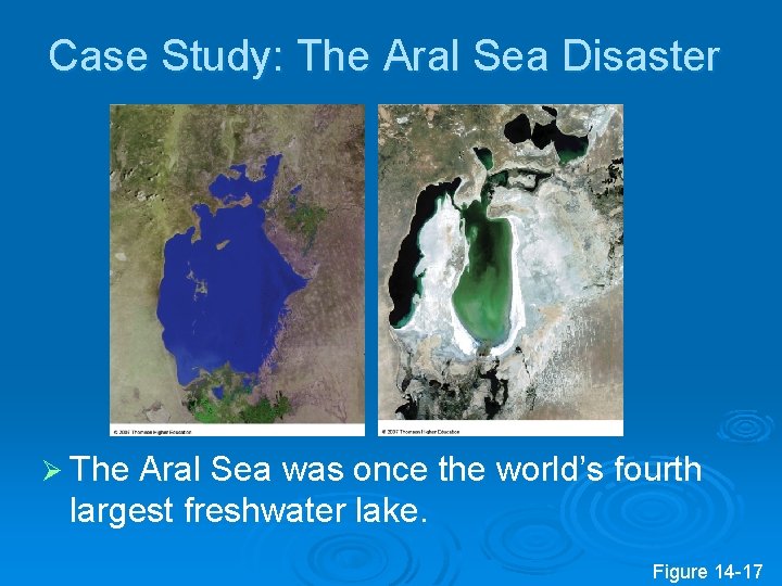 Case Study: The Aral Sea Disaster Ø The Aral Sea was once the world’s