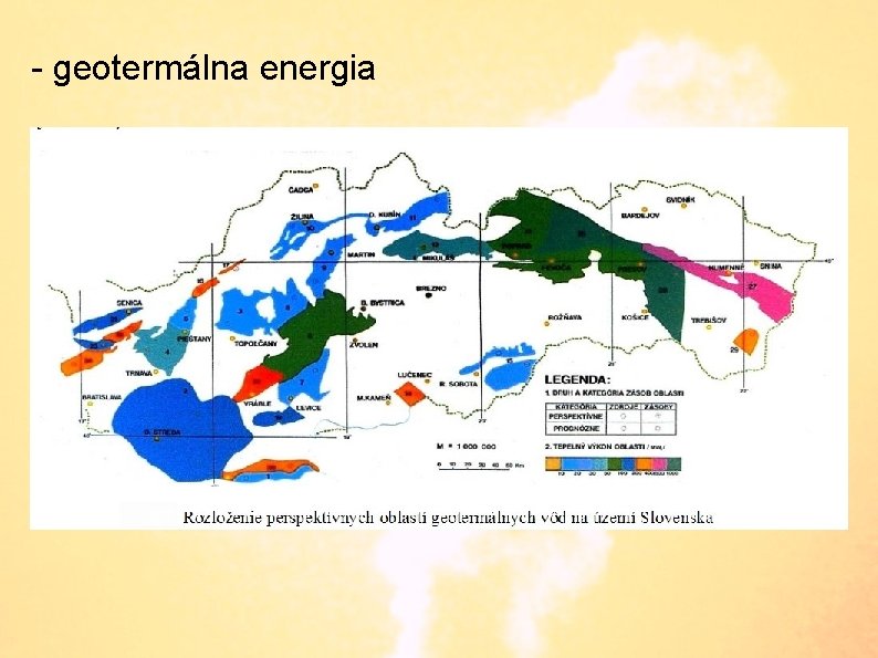 - geotermálna energia 