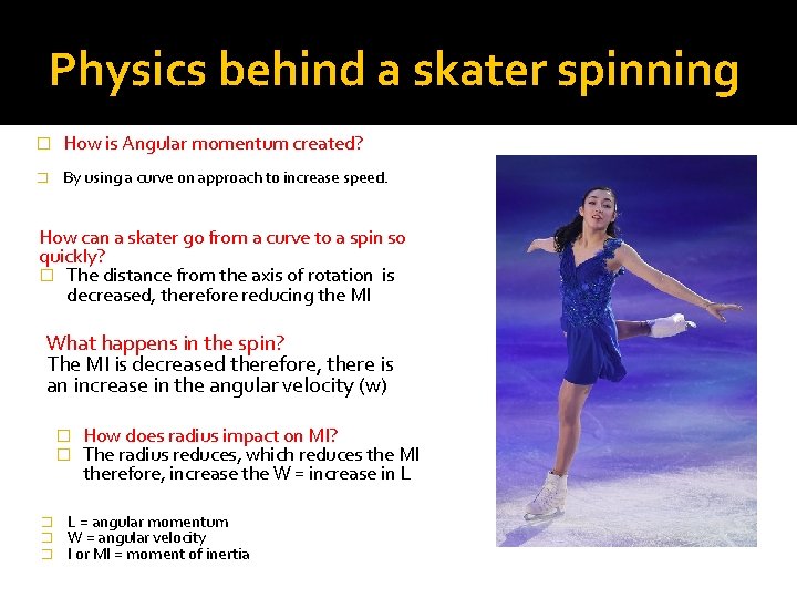 Physics behind a skater spinning � How is Angular momentum created? � By using