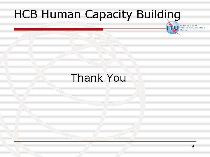 HCB Human Capacity Building Thank You 9 