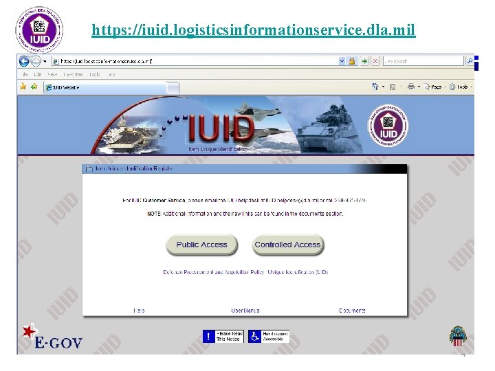https: //iuid. logisticsinformationservice. dla. mil 4 