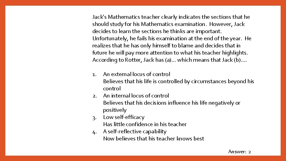 Jack’s Mathematics teacher clearly indicates the sections that he should study for his Mathematics