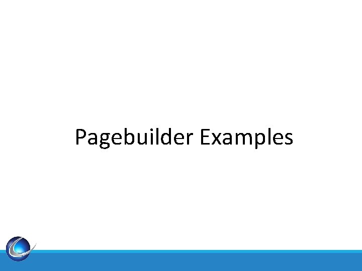 Pagebuilder Examples 