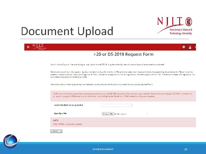 Document Upload COHESION SUMMIT 25 