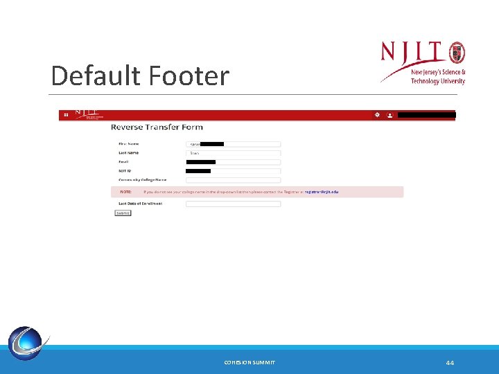 Default Footer COHESION SUMMIT 44 
