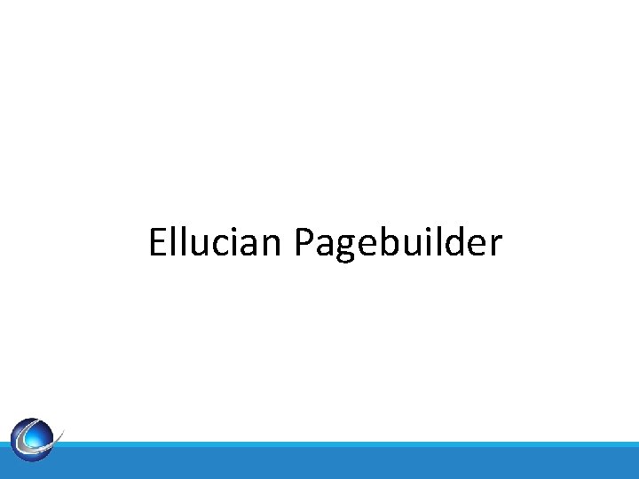 Ellucian Pagebuilder 