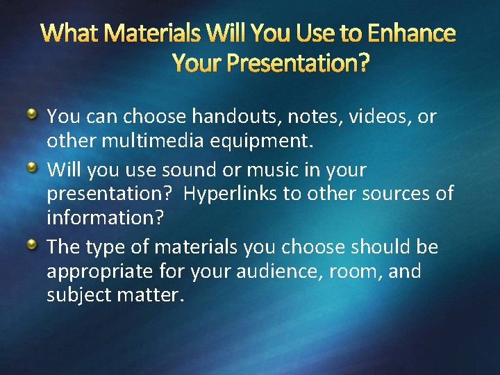 How to Deliver Effective Electronic Presentations BIM I