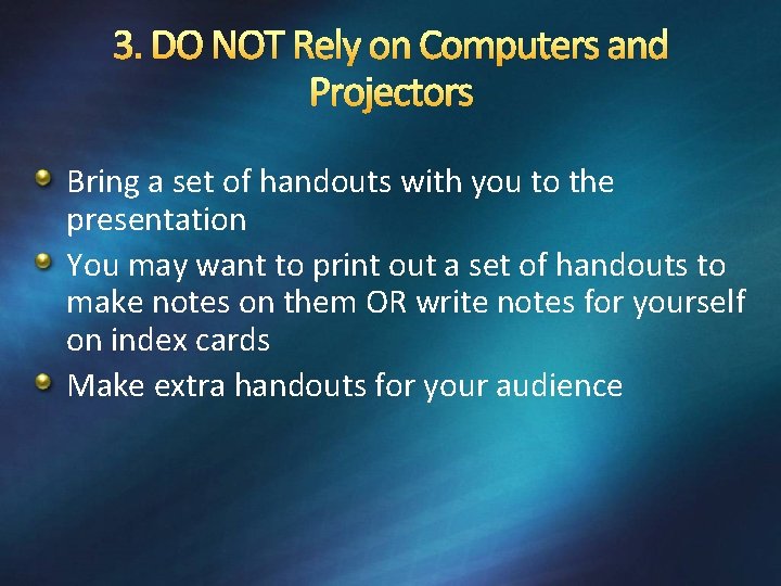How to Deliver Effective Electronic Presentations BIM I