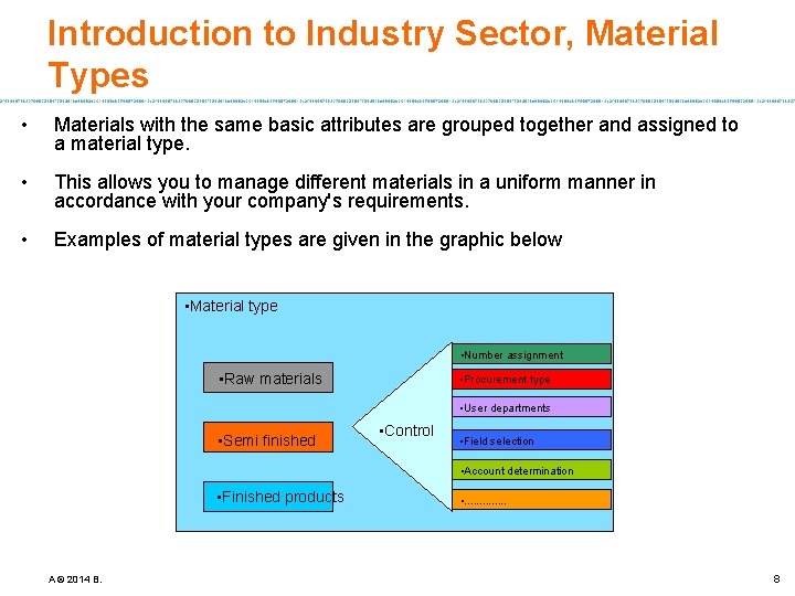 Introduction to Industry Sector, Material Types • Materials with the same basic attributes are