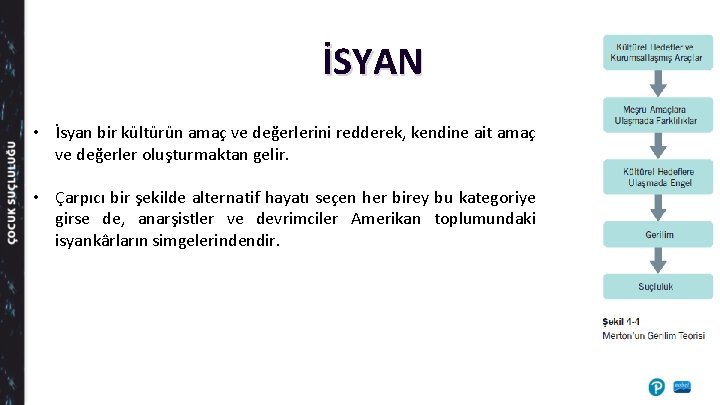 İSYAN • İsyan bir kültürün amaç ve değerlerini redderek, kendine ait amaç ve değerler