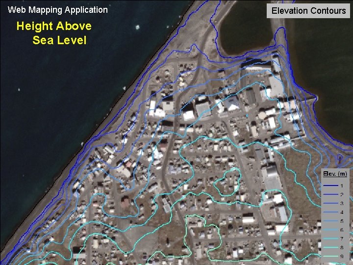 Web Mapping Application Height Above Sea Level Elevation Contours 