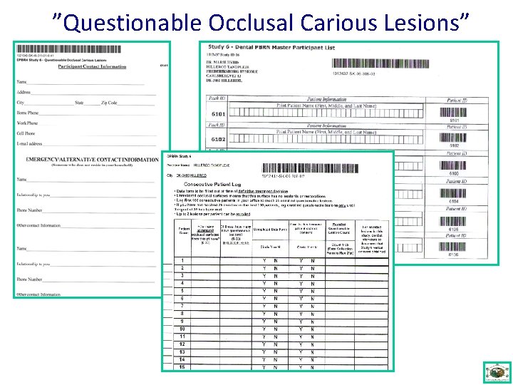 ”Questionable Occlusal Carious Lesions” 
