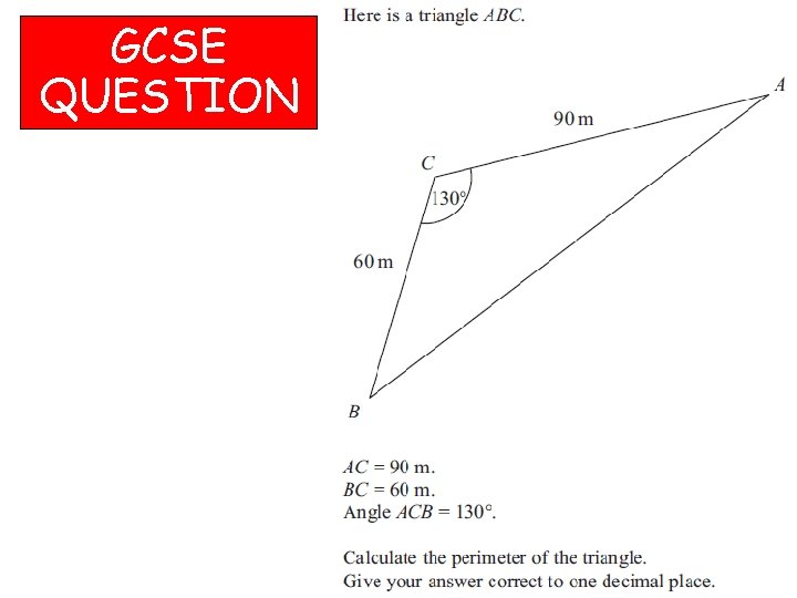 GCSE QUESTION 