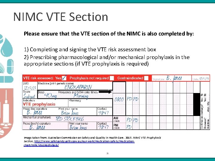 NIMC VTE Section Please ensure that the VTE section of the NIMC is also