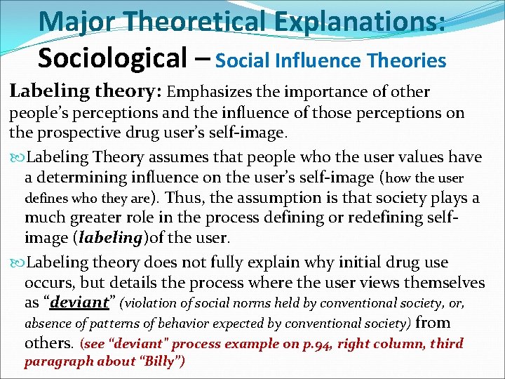 Explaining Drug Use and Abuse Chapter 2 PPT