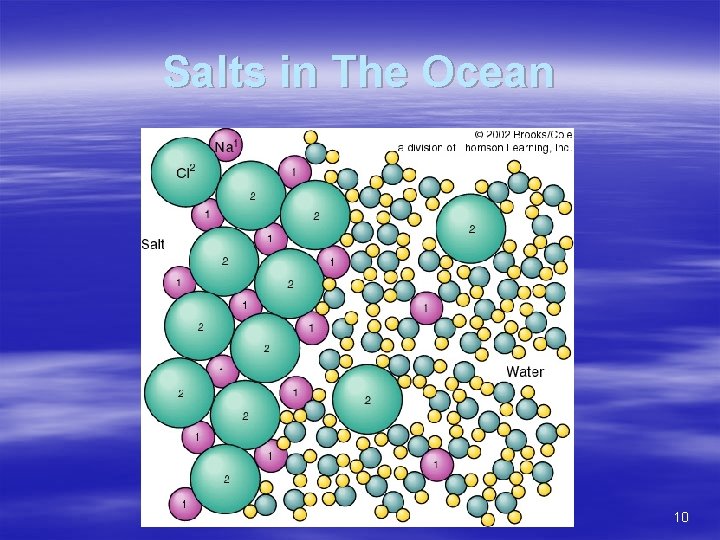 Salts in The Ocean 10 