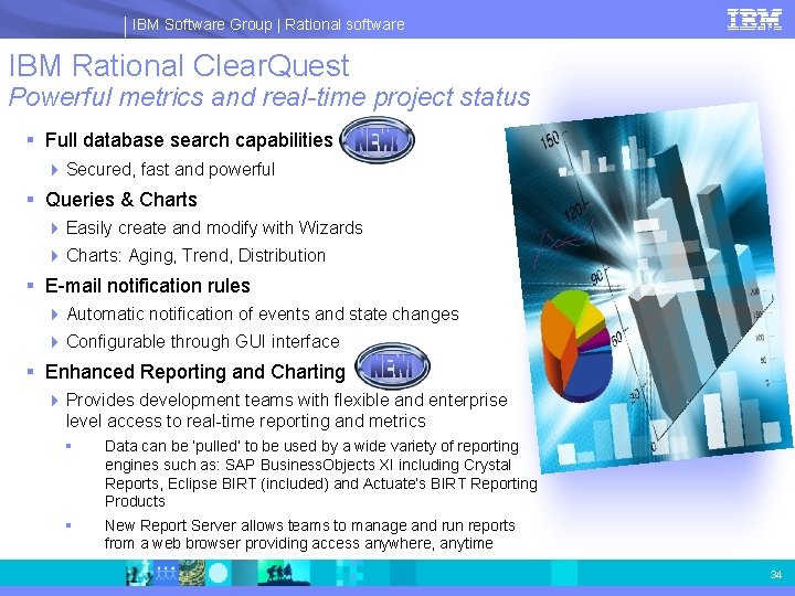 IBM Software Group | Rational software IBM Rational Clear. Quest Powerful metrics and real-time