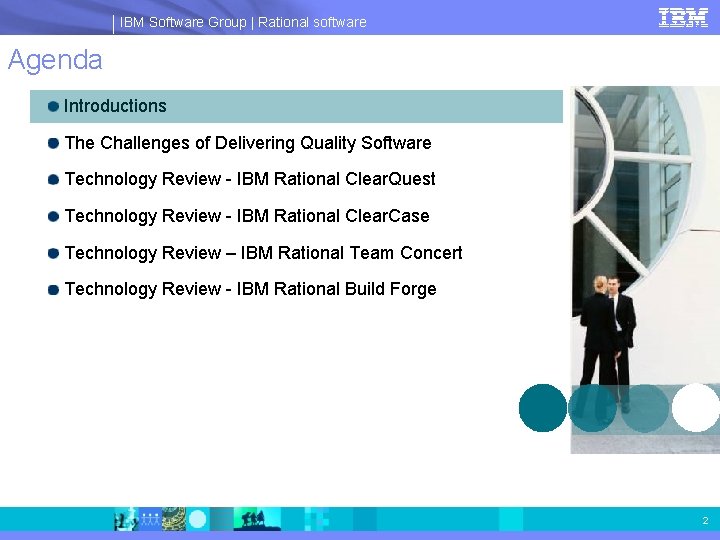 IBM Software Group | Rational software Agenda Introductions The Challenges of Delivering Quality Software