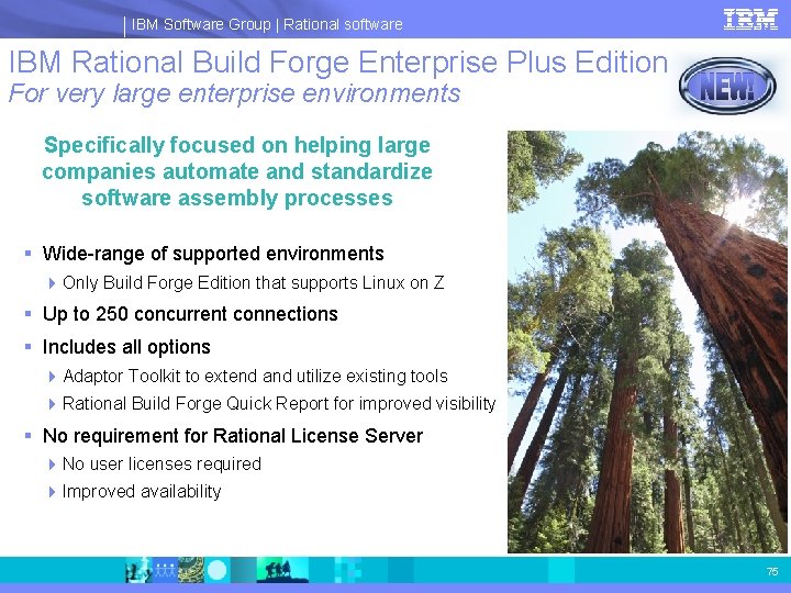 IBM Software Group | Rational software IBM Rational Build Forge Enterprise Plus Edition For