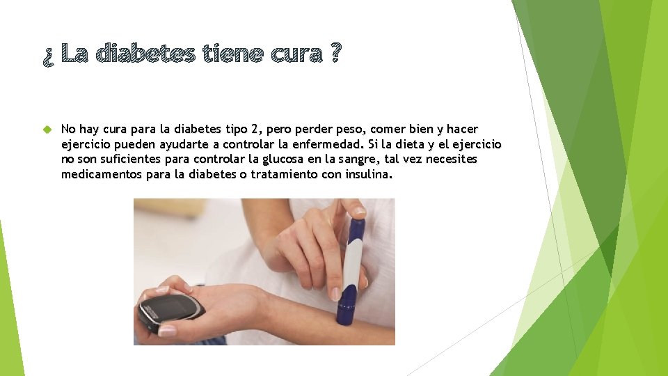 ¿ La diabetes tiene cura ? No hay cura para la diabetes tipo 2,