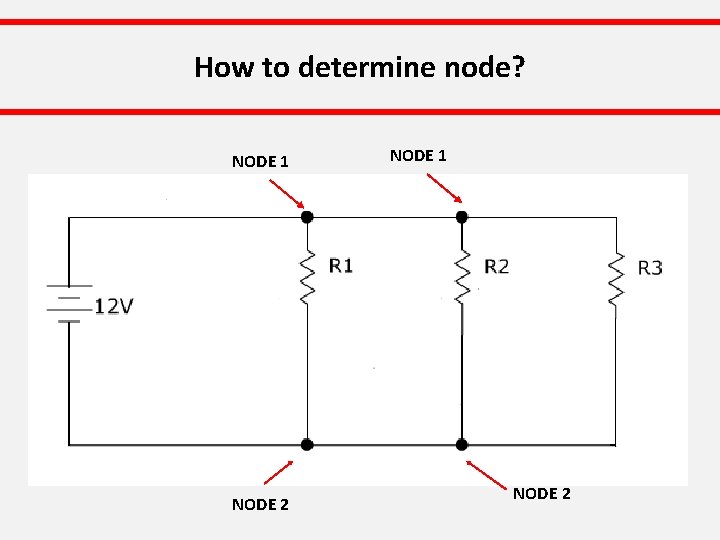 How to determine node? NODE 1 NODE 2 