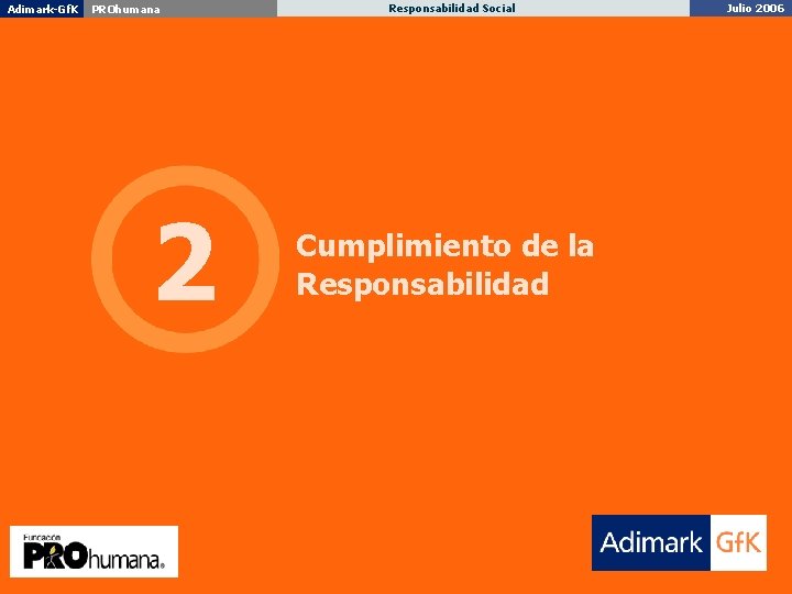 Adimark-Gf. K Penta Vida PROhumana 2 Imagen, Posicionamiento Responsabilidad y Personalidad Social de Marca