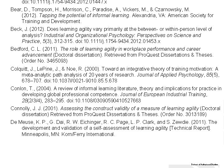 doi: 10. 1111/j. 1754 -9434. 2012. 01447. x Bear, D. , Tompson, H. ,