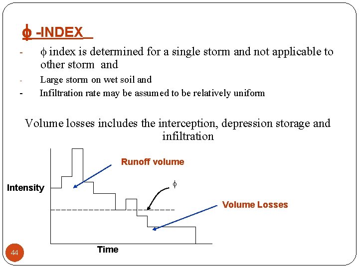  -INDEX - index is determined for a single storm and not applicable to