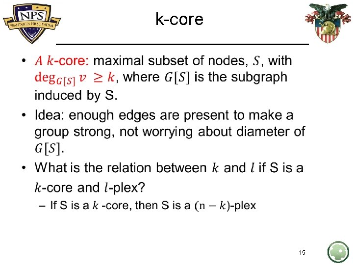 k-core • 15 