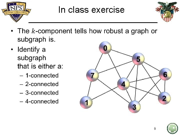 In class exercise • 9 