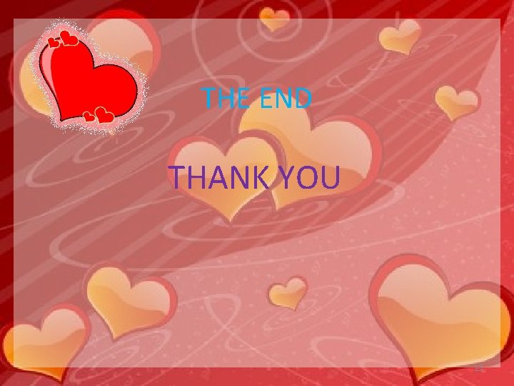 THE END THANK YOU 12 