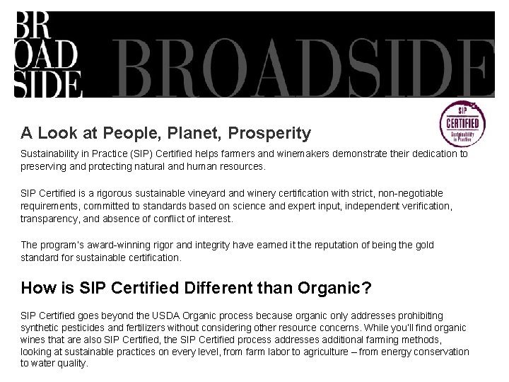 A Look at People, Planet, Prosperity Sustainability in Practice (SIP) Certified helps farmers and