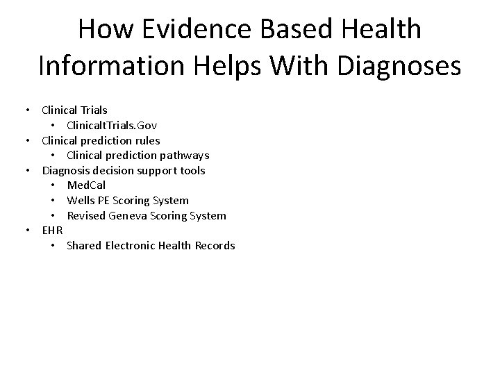 How Evidence Based Health Information Helps With Diagnoses • Clinical Trials • Clinicalt. Trials.
