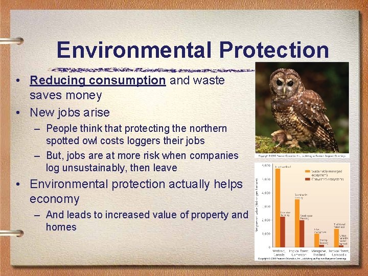Environmental Protection • Reducing consumption and waste saves money • New jobs arise –
