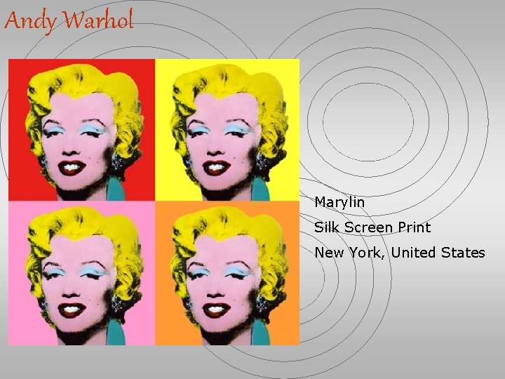 Andy Warhol Marylin Silk Screen Print New York, United States 