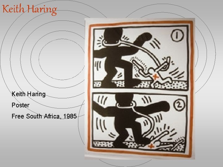 Keith Haring Poster Free South Africa, 1985 