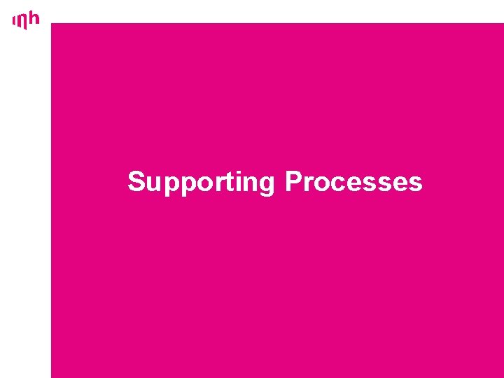 Supporting Processes 34 