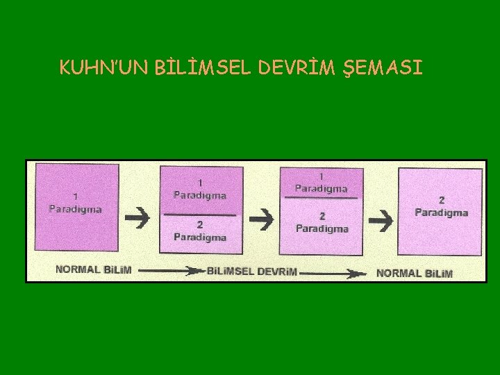 KUHN’UN BİLİMSEL DEVRİM ŞEMASI 