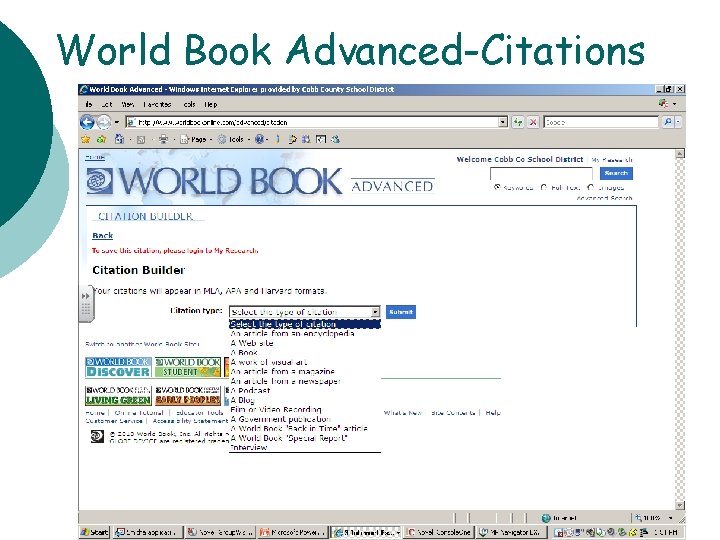 World Book Advanced-Citations State Research 28 